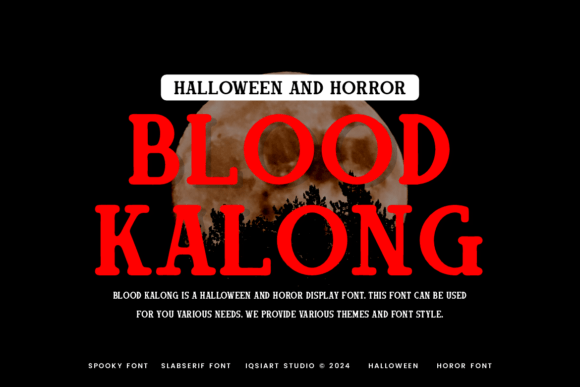 Blood Kalong: A Bold Halloween Font for Eerie Designs
