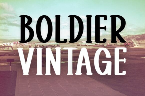 Boldier Vintage: A Playful and Warm Slab Serif Font