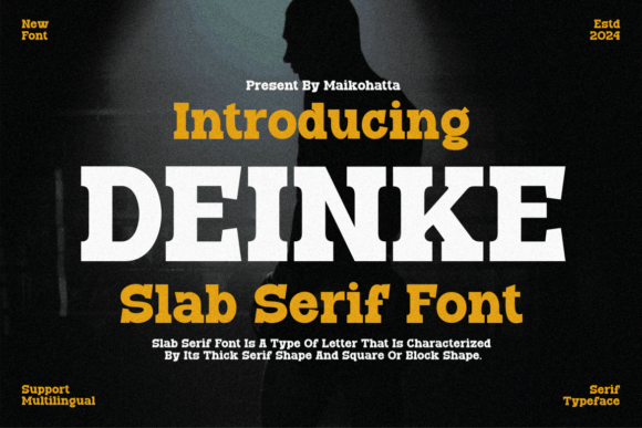 Deinke: A Joyful Handwritten Slab Serif Font