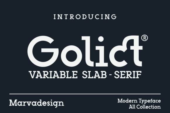 Golict: A Bold Slab Serif Font for Impactful Design