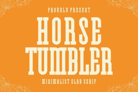 Horse Tumbler: A Festive Font That Merges Halloween and Christmas