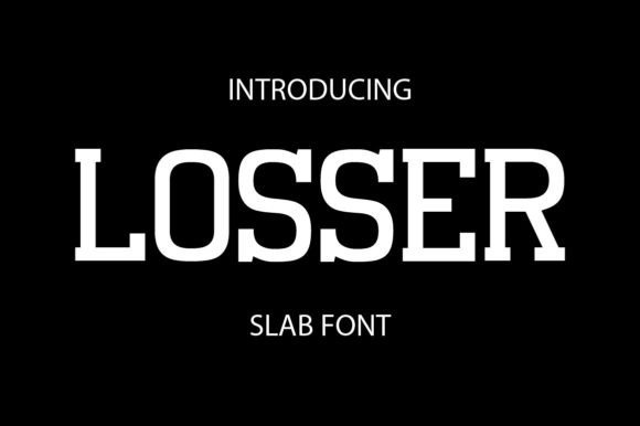 Losser: A Bold Slab Serif for Modern Design