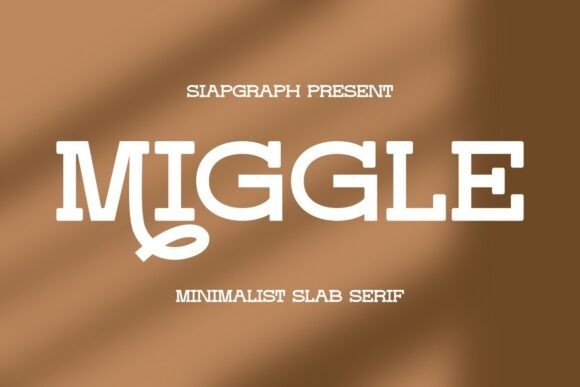 Miggle: A Minimalist Slab Serif Font for Holiday and Creative Projects