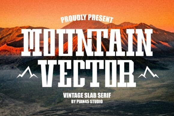 Mountain Vector: A Bold Font for Adventure and Festivity