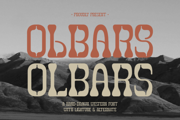 Olbars: The Bold, Rugged Font for Vintage and Western-Themed Designs