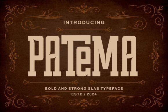 Patema – A Bold and Elegant Slab Serif Condensed Font for Modern Design