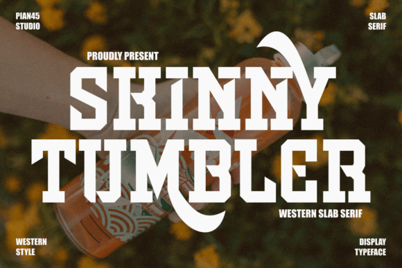 Skinny Tumbler: A Bold, Nostalgic Font for Creative Projects