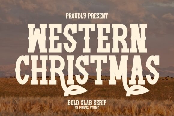 Western Christmas: A Bold Font for Strategic Branding and Creative Communication
